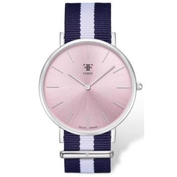 No. 1 blank stål dame ur fra Faber-Time, F932SMP
